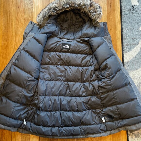 North Face Hyvent Goose Down Belted Jacket Medium (Womens) - Picture 6 of 13
